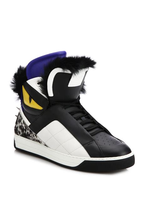 fendi fur trainers